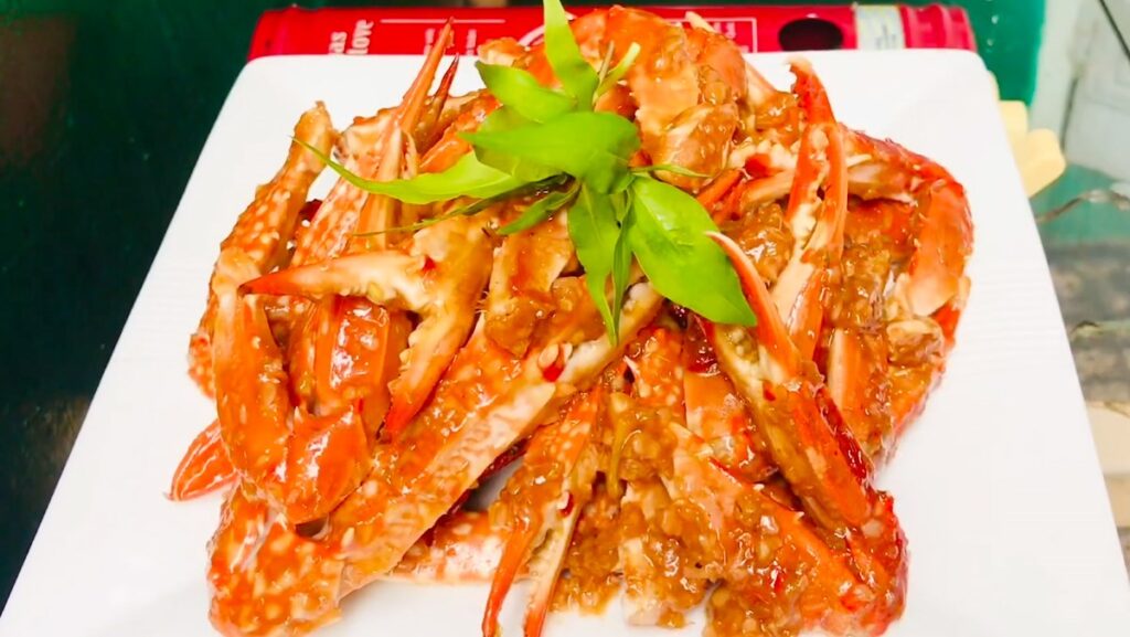 Kinh nghiệm du lịch Cửa Lò 21 Ghẹ sốt me Cửa Lò