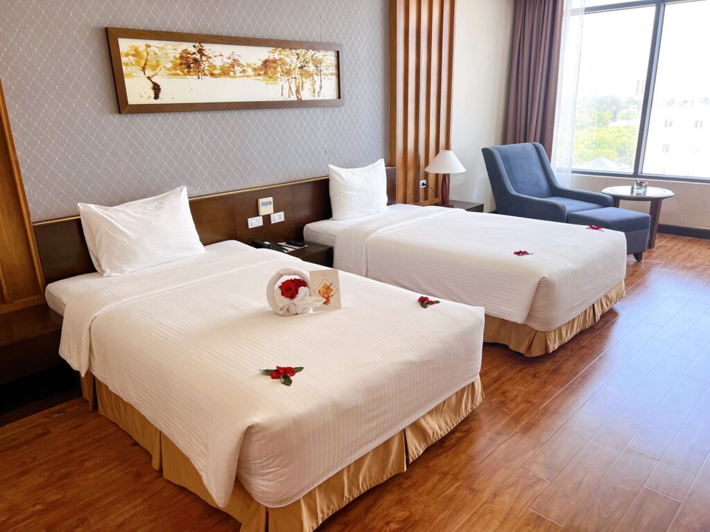 Mường Thanh Luxury Nhật Lệ 28 Phòng Deluxe Twin hướng biển
