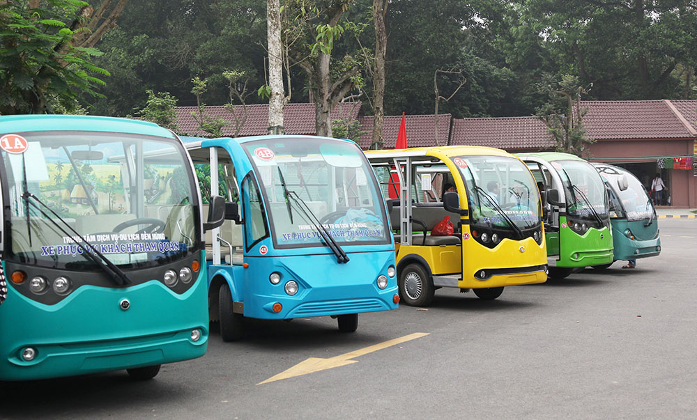 Hệ thống xe điện phục vụ du khách